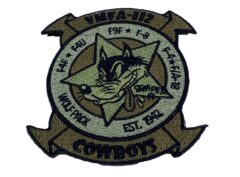 VMFA-112 Cowboys 2019 Green Patch –With Hook and Loop
