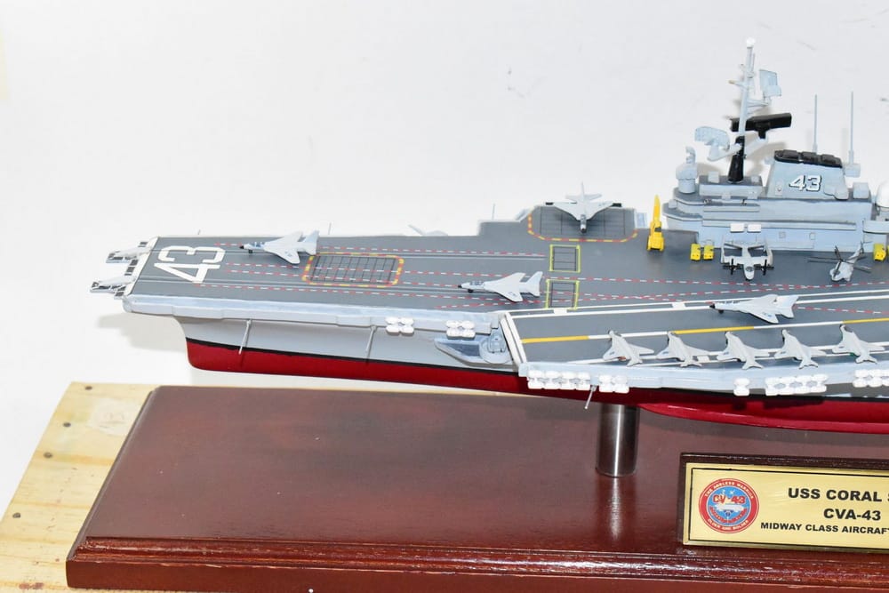USS Coral Sea CVA-43 Aircraft Carrier Model