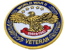 World War II Veteran Patch – Plastic Backing