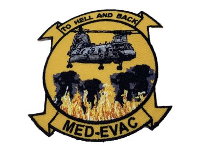 To Hell and Back Medevac with CH-46 Patch - No Hook and Loop