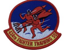 434th Fighter Training Squadron Patch – Plastic Backing