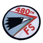 480th Fighter Squadron Patch – Plastic Backing