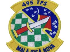 495th Tactical Fighter Squadron Patch – Plastic Backing