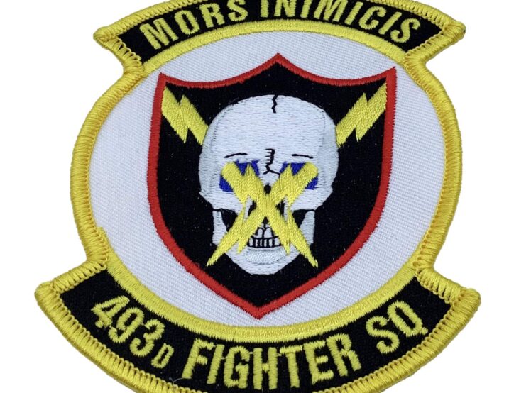 493d Fighter Squadron Patch – Plastic Backing