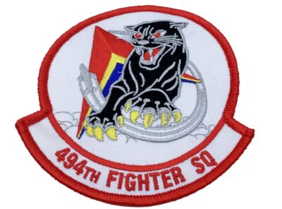 494th Fighter Squadron Patch – Plastic Backing