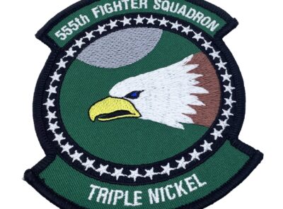 555th Fighter Squadron Patch – Plastic Backing