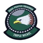 555th Fighter Squadron Patch –With hook and loop