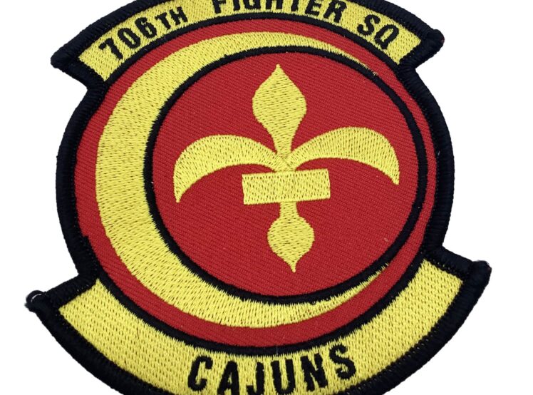 706th Fighter Squadron Patch – Plastic Backing