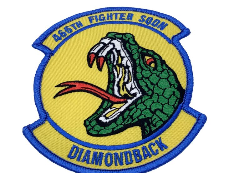 466th Fighter Squadron Patch – Plastic Backing