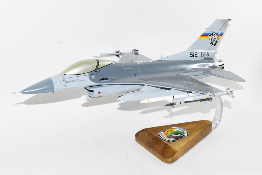 512th Fighter Squadron F-16 Fighting Falcon Model