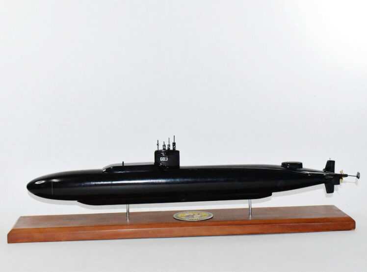 USS Parche Extended Hull SSN-683 Submarine Model