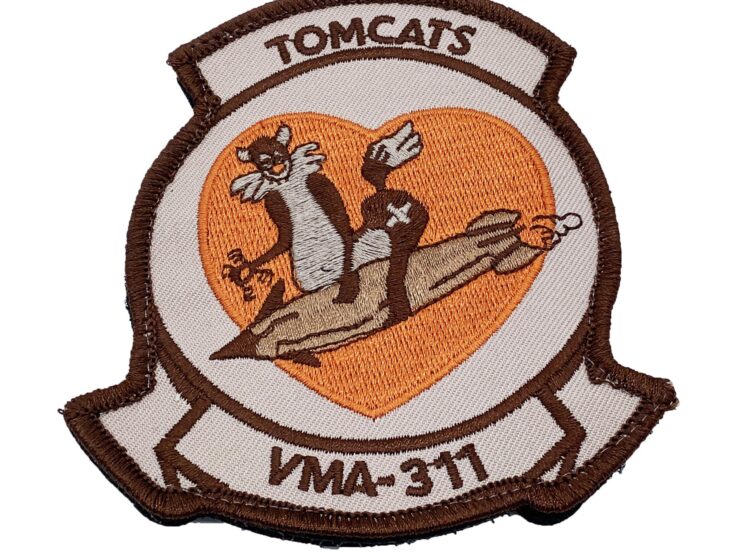 VMA-311 Tomcats 2018 Tan Patch – With Hook and Loop