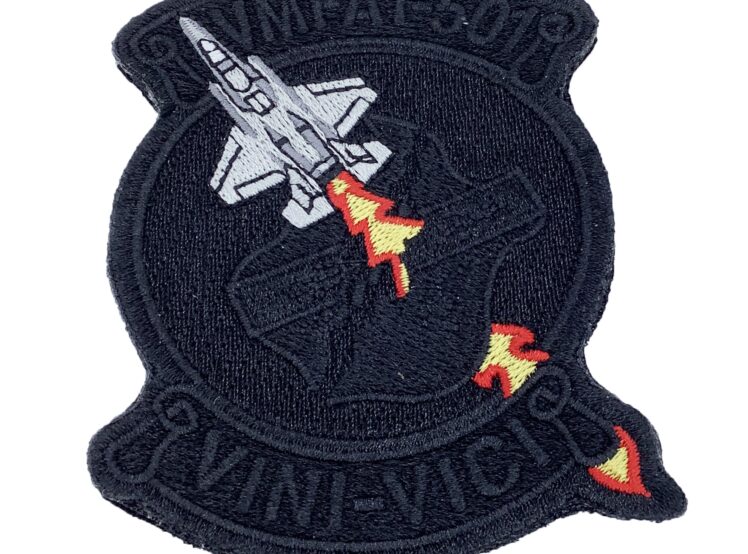 VMFAT-501 Warlords Patch- With Hook and Loop