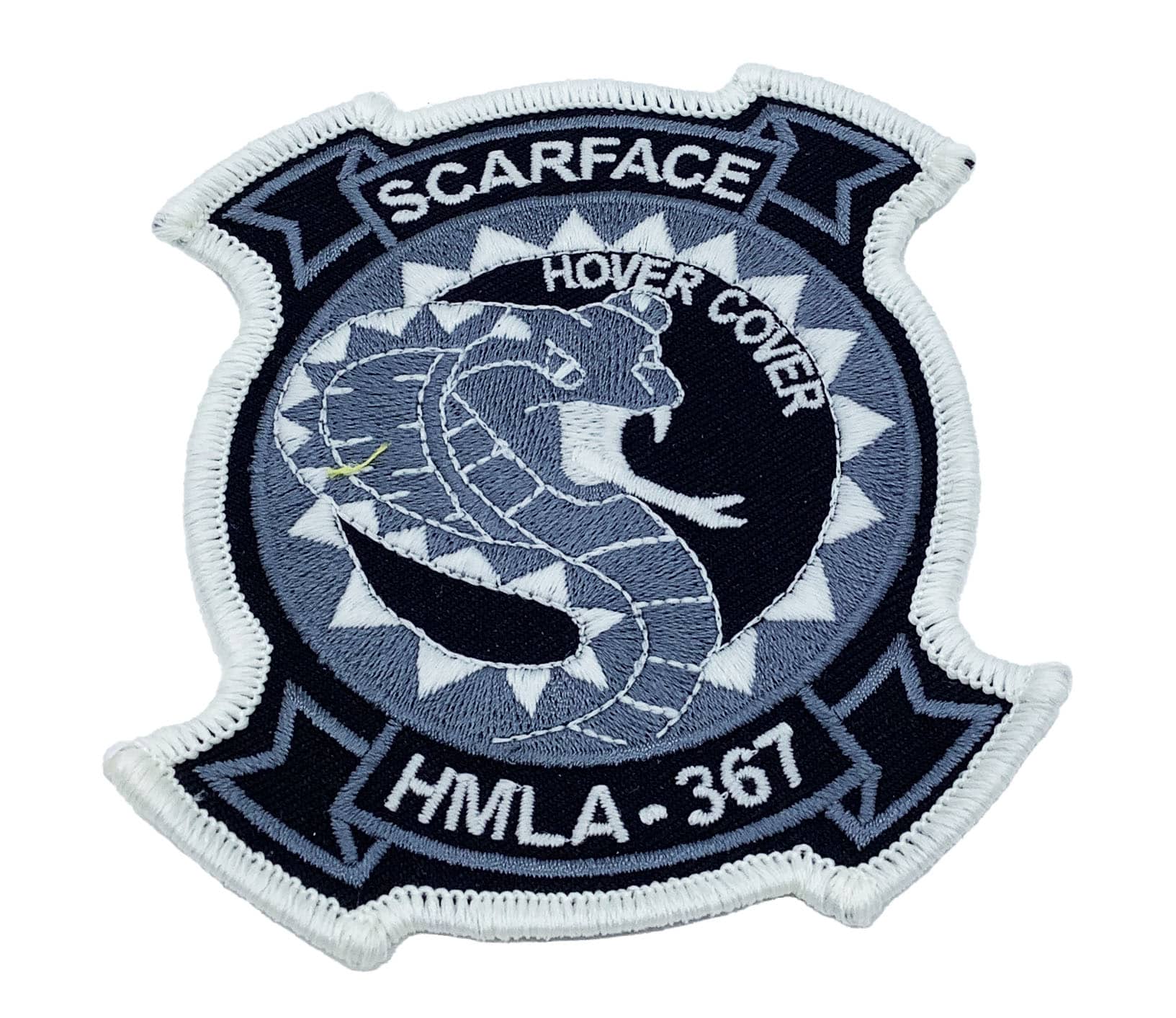 HMLA-367 Scarface Hover Cover Glow in the Dark Patch - Sew On