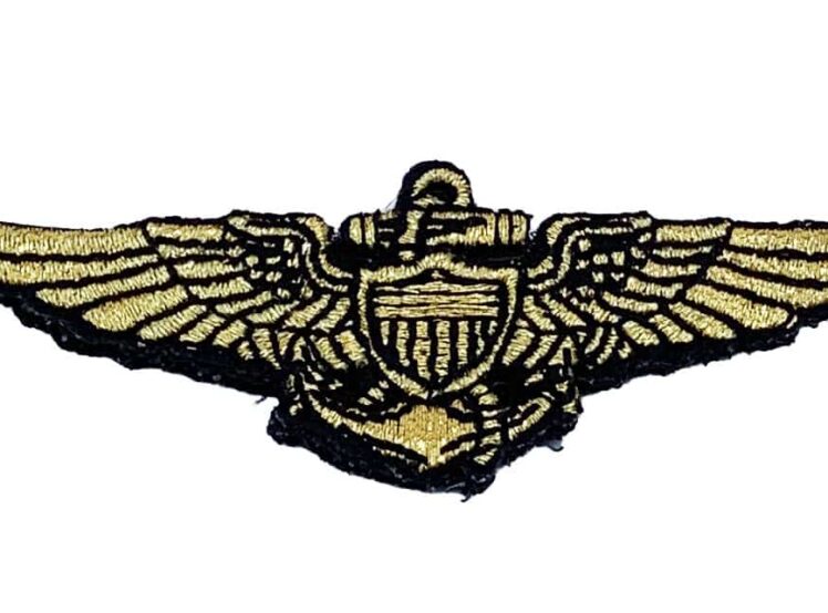Naval Aviator Wings Patch – With Hook and Loop