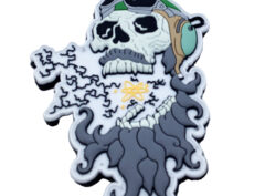 VAQ-133 Wizards Skull PVC Glow Patch - With Hook and Loop