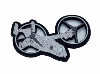 MV-22 Night Ops PVC GITD Patch – With Hook and Loop