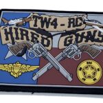 Training Wing 4 Reservist "Hired Guns" NAS Corpus Christi PVC Patch – With Hook and Loop