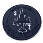 VMA-231 Ace of Spades Blackout/glow PVC Patch – With Hook and Loop