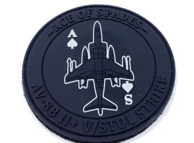 VMA-231 Ace of Spades Blackout/glow PVC Patch – With Hook and Loop