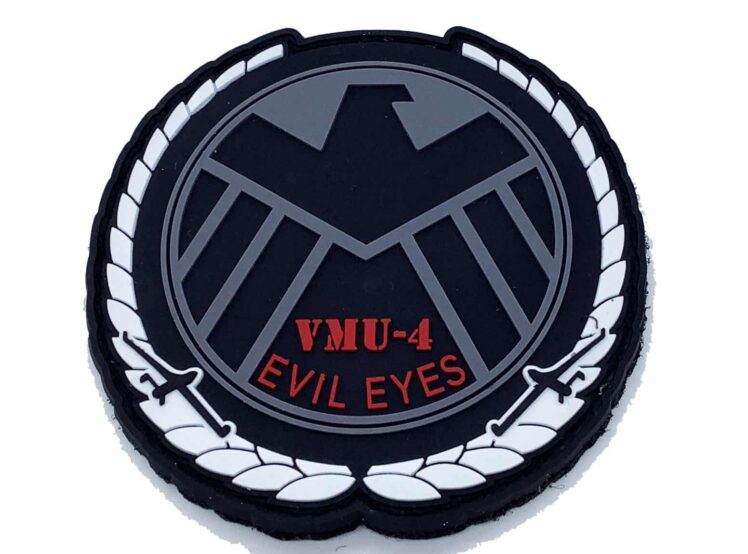 VMU-4 Evil Eyes Shield PVC Patch - With Hook and Loop