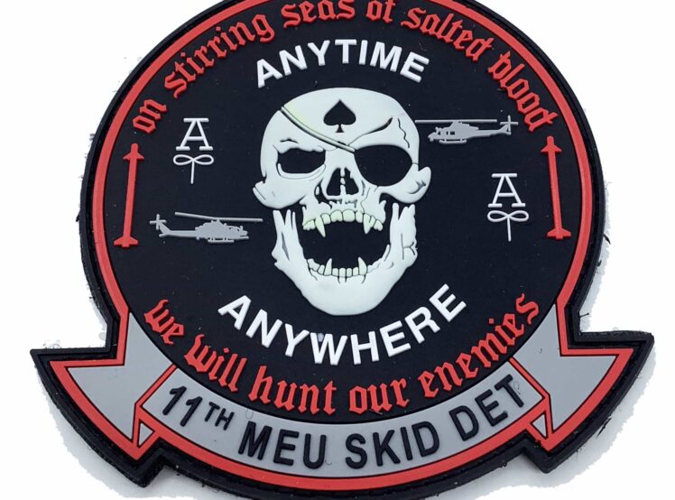 HMLA-267 11th MEU Skid DET PVC Patch – With Hook and Loop