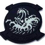 HMH-772 Hustlers Black/Glow PVC Patch - With Hook and Loop