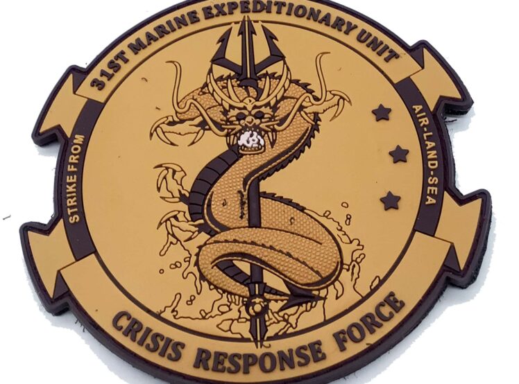 31st MEU PVC Tan Patch – With Hook and Loop