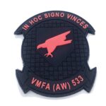 VMFA (AW)-533 Hawks PVC Blackout Patch – With Hook and Loop