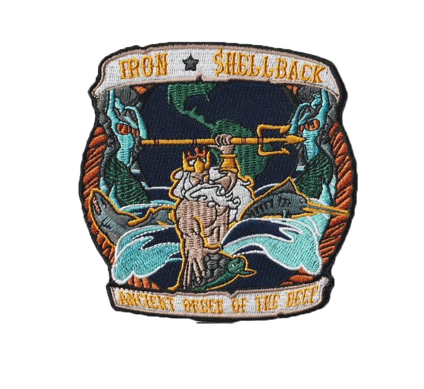 CVN-69 Trusty Shellback Embroidered Patch