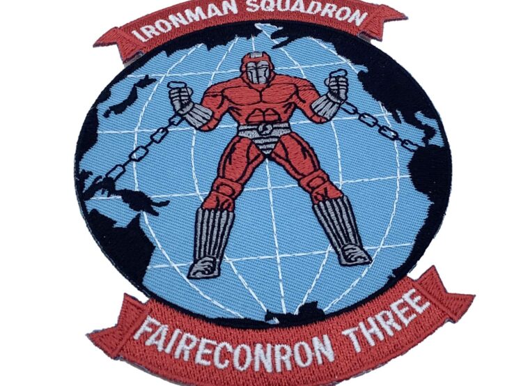VQ-3 Ironman Squadron Patch - With Hook and Loop