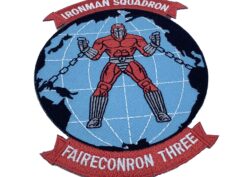 VQ-3 Ironman Squadron Patch - Plastic Backing