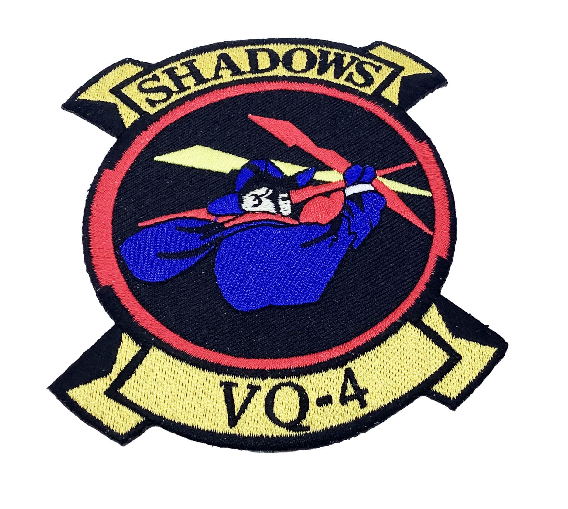 VQ-4 Shadows Squadron Patch - Plastic Backing