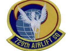 729th Airlift Squadron Patch - Plastic Backing