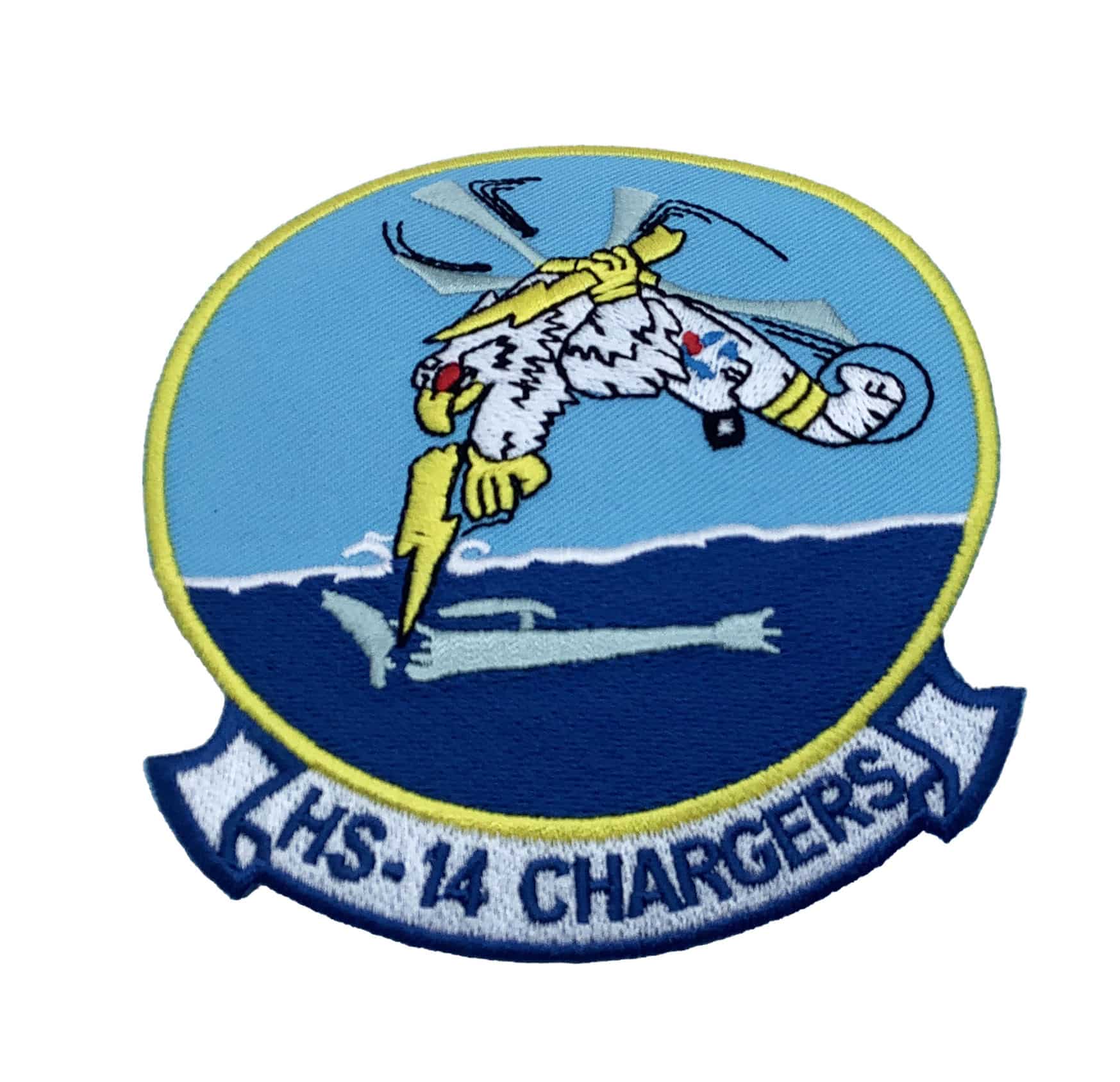 HS-14 Chargers Patch - Plastic Backing