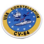 CV-64 USS Constellation Patch - Plastic Backing