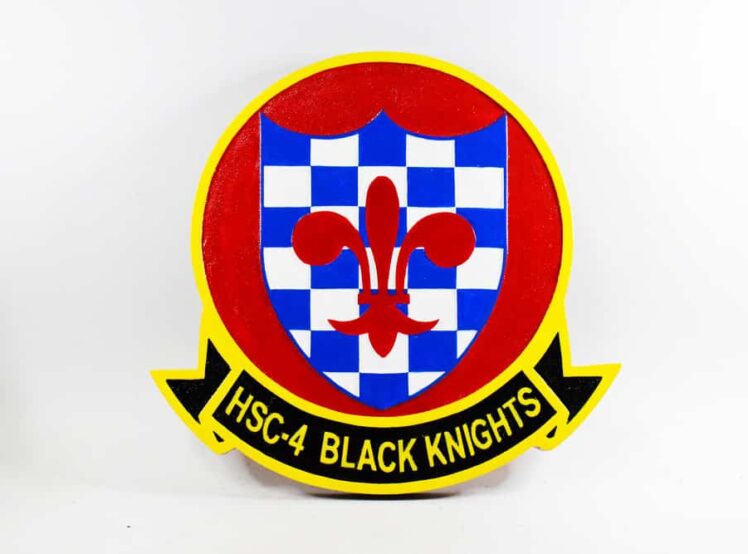 HSC-4 Black Knights Plaque