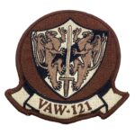 VAW-121 Blue Tails Desert Tan Patch – With Hook and Loop