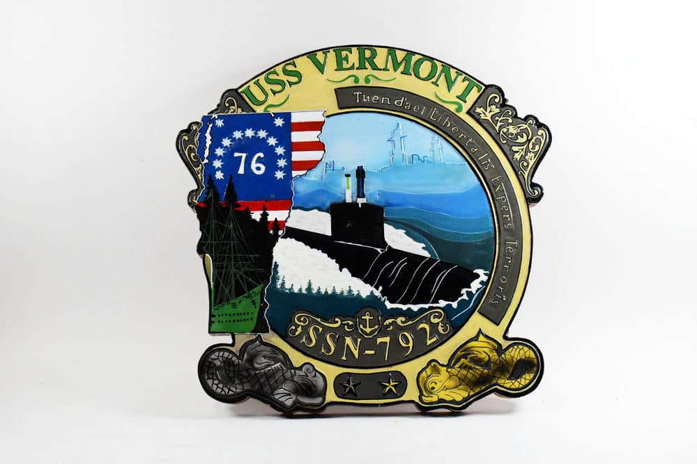 SSN-792 USS Vermont Plaque