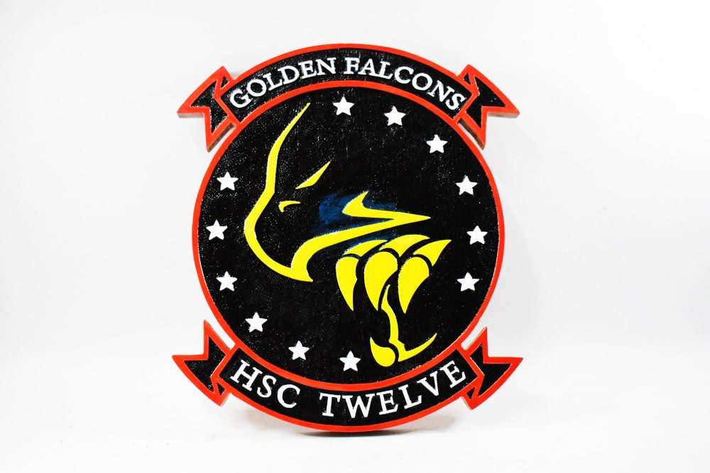 HSC-12 Golden Falcons Plaque