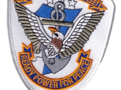 7th Fleet READY POWER FOR PEACE Patch – With Hook and Loop, 4.25″, Navy