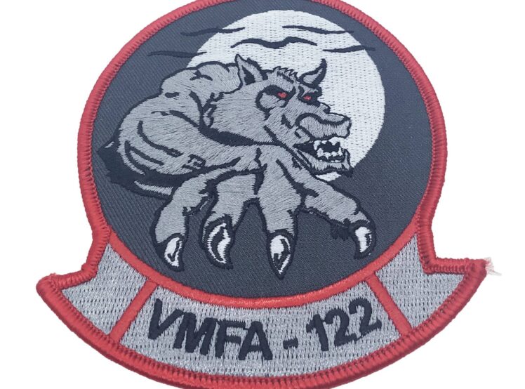 VMFA-122 Werewolves Patch – No Hook and Loop
