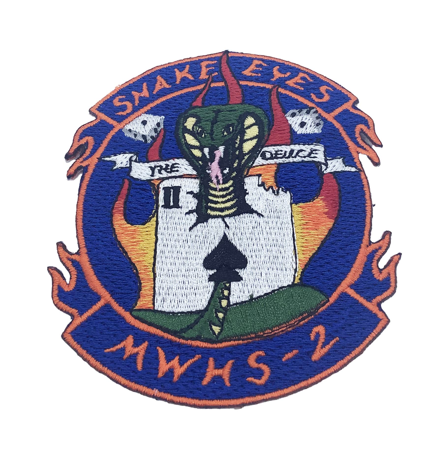 MWHS-2 Snake Eyes Patch – With Hook and Loop