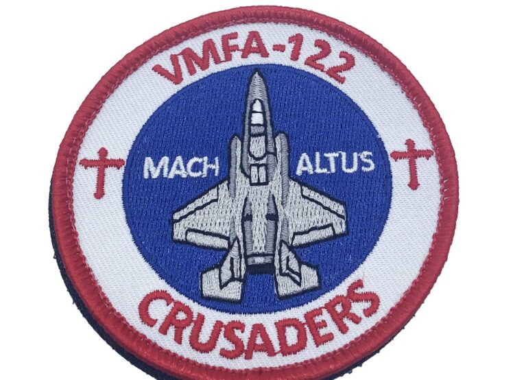 VMFA-122 Crusaders Shoulder Patch – With Hook and Loop