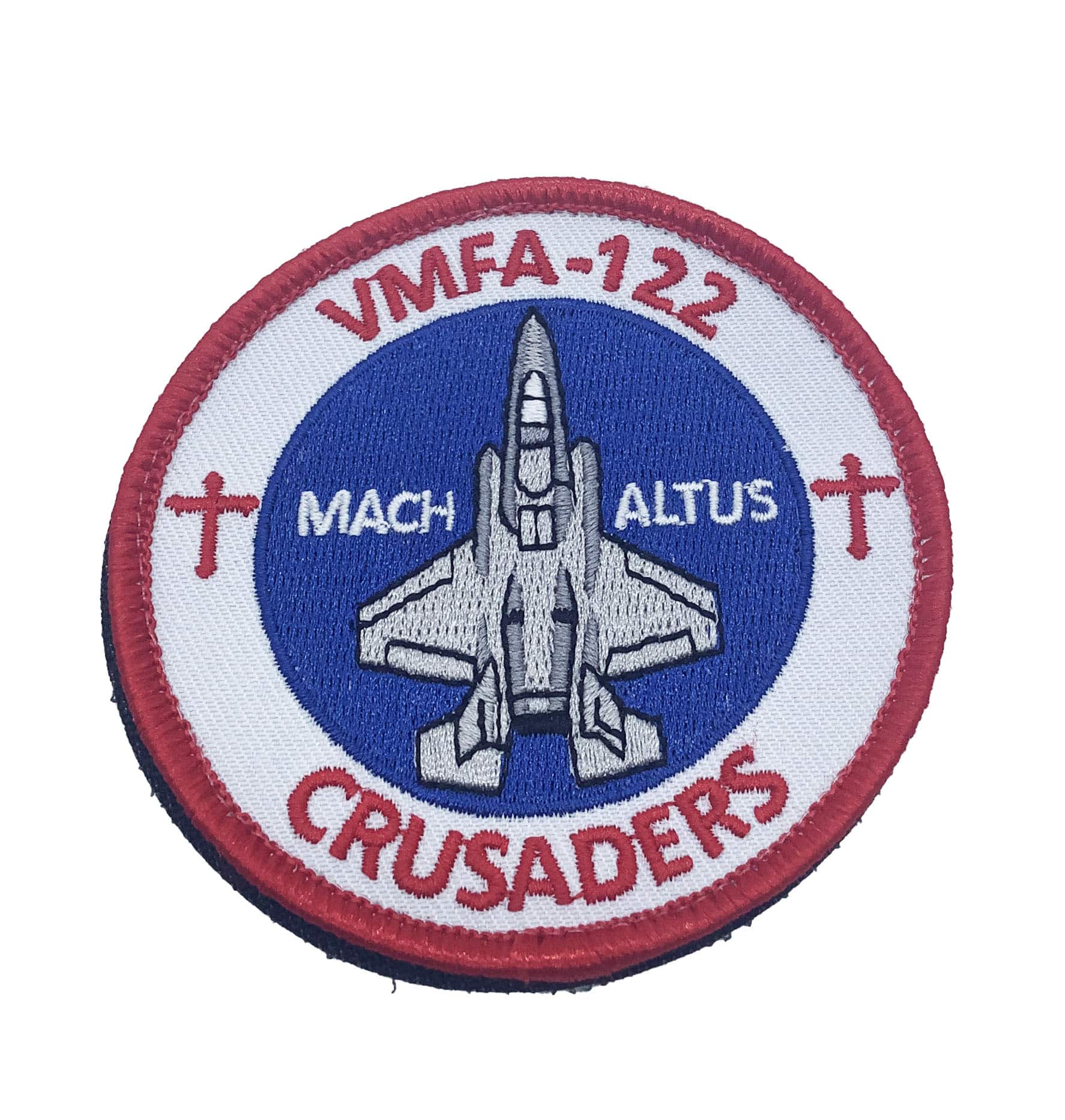 VMFA-122 Crusaders Shoulder Patch – With Hook and Loop