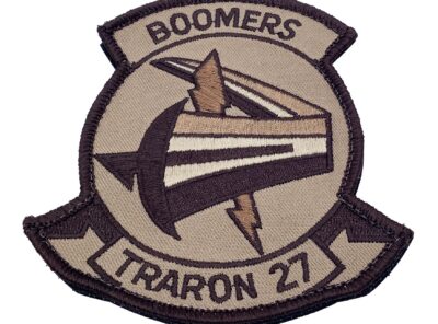 VT-27 Boomers Tan Squadron Patch – With Hook and Loop