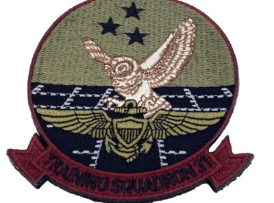 VT-31 Wise Owls Green Squadron Patch – With Hook and Loop