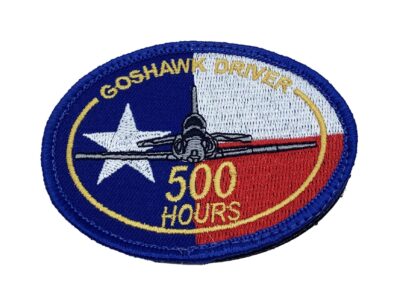 T-45 Goshawk 500 Hours Driver Patch – With Hook and Loop