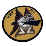 VMF-312 Checkerboards Patch- No Hook and Loop