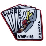 VMF-115 Joe's Jokers Patch- With Hook and Loop
